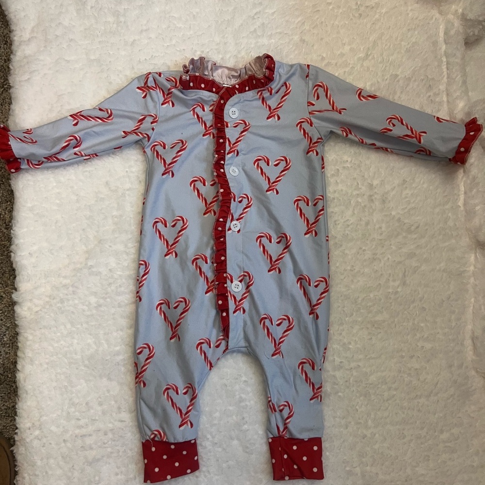 Sugar Red and White Heart Kids Footie